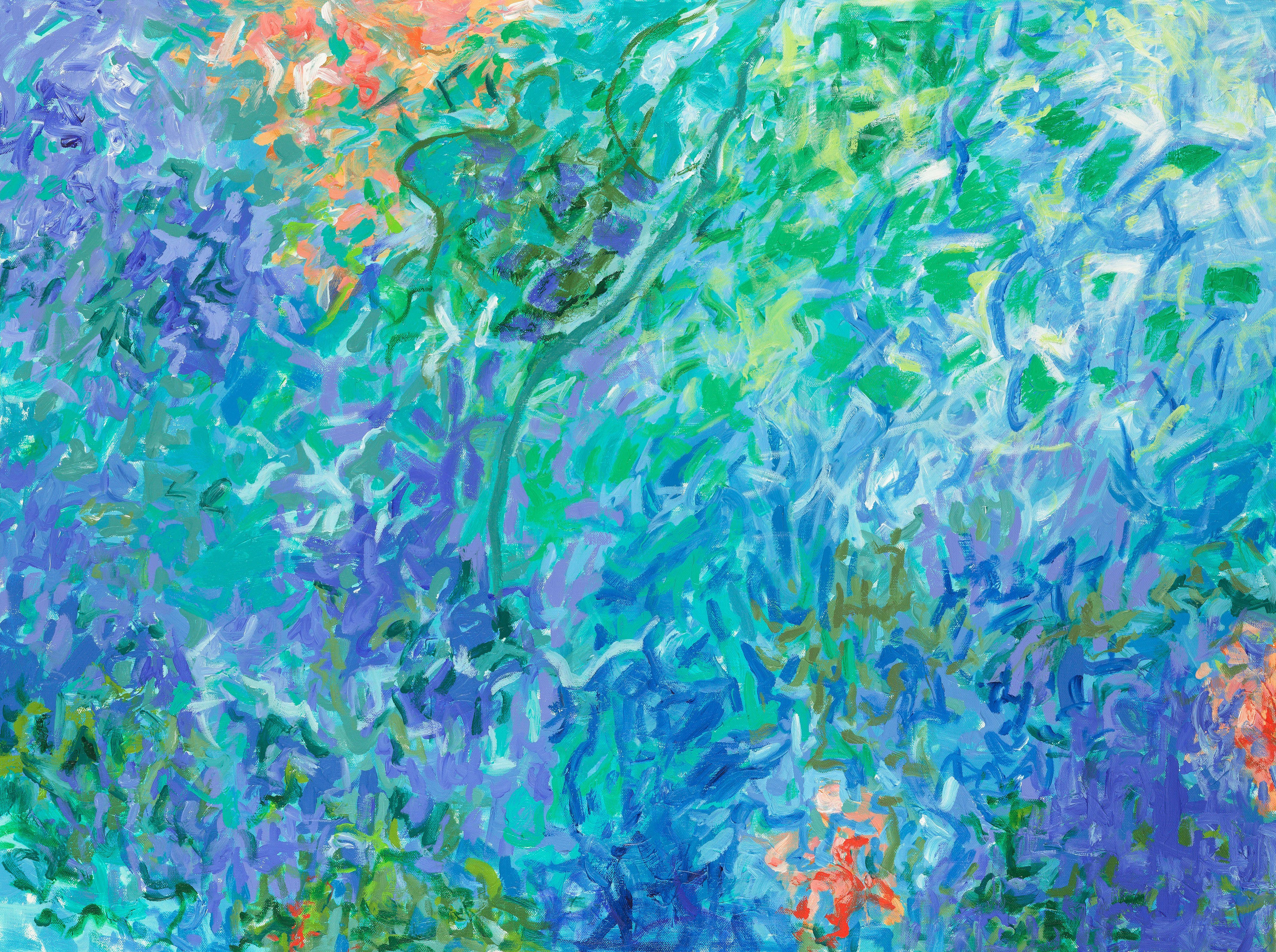 Abstract Painting di Sheryl Tempchin - Nessun posto come casa, Pittura, Acrilico su tela
