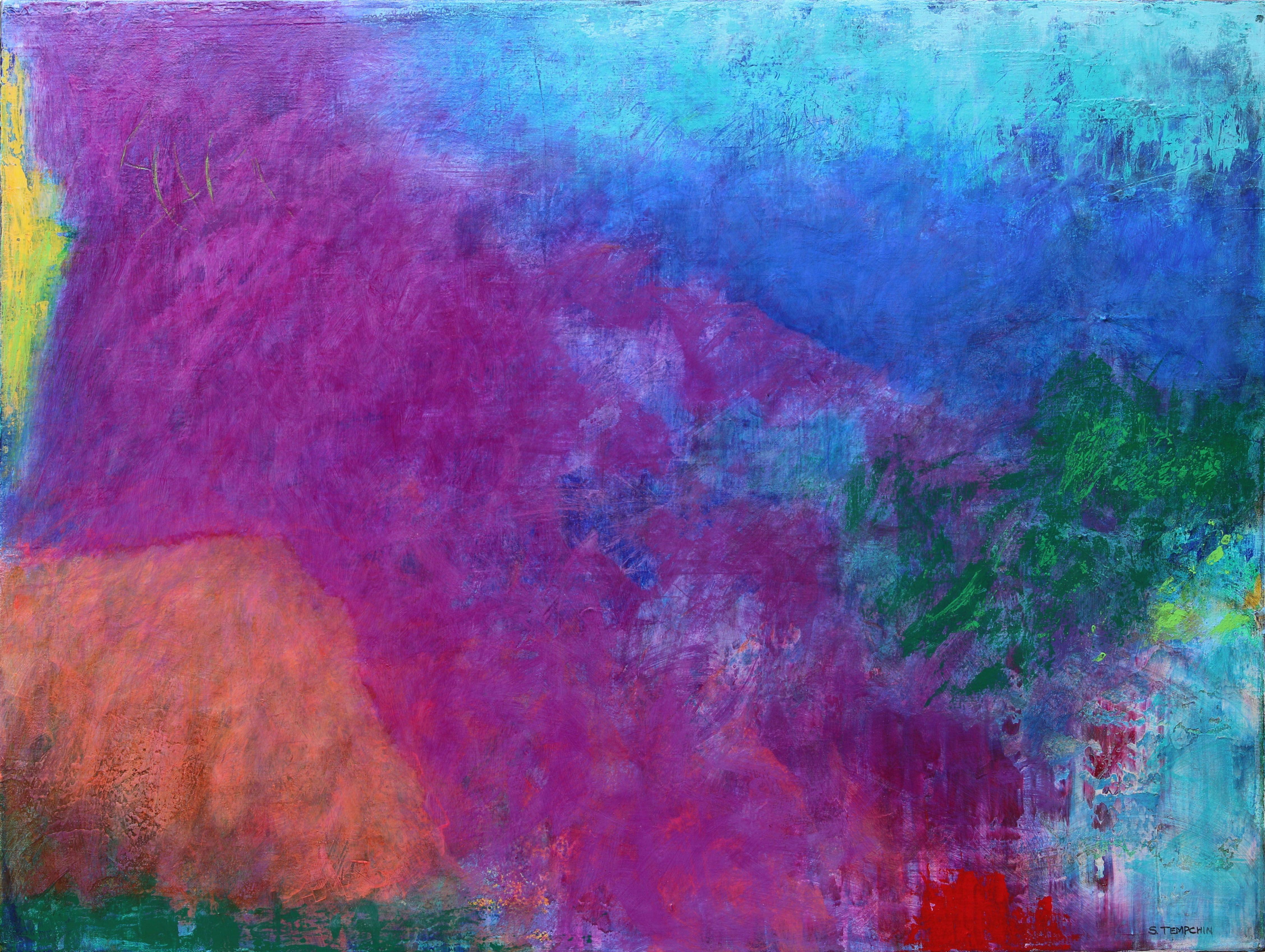 Sheryl Tempchin Abstract Painting - Equinox, Painting, Acrylic on Canvas