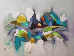 I Shall Move Mountains and Swim the Sea for You, Painting, Acrylic on Wood Panel