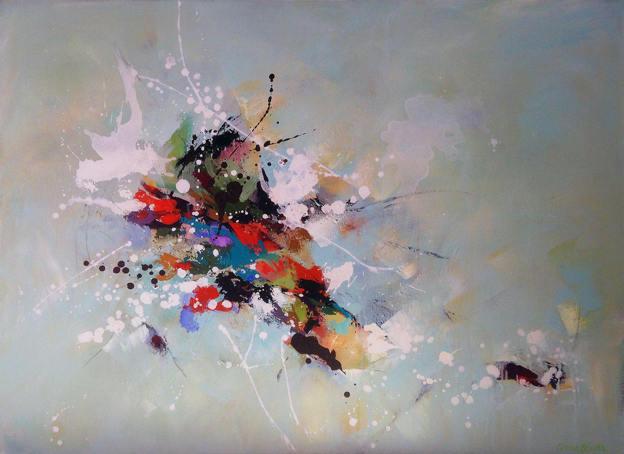 Anne Oliver Abstract Painting - Rapture, Painting, Acrylic on Canvas