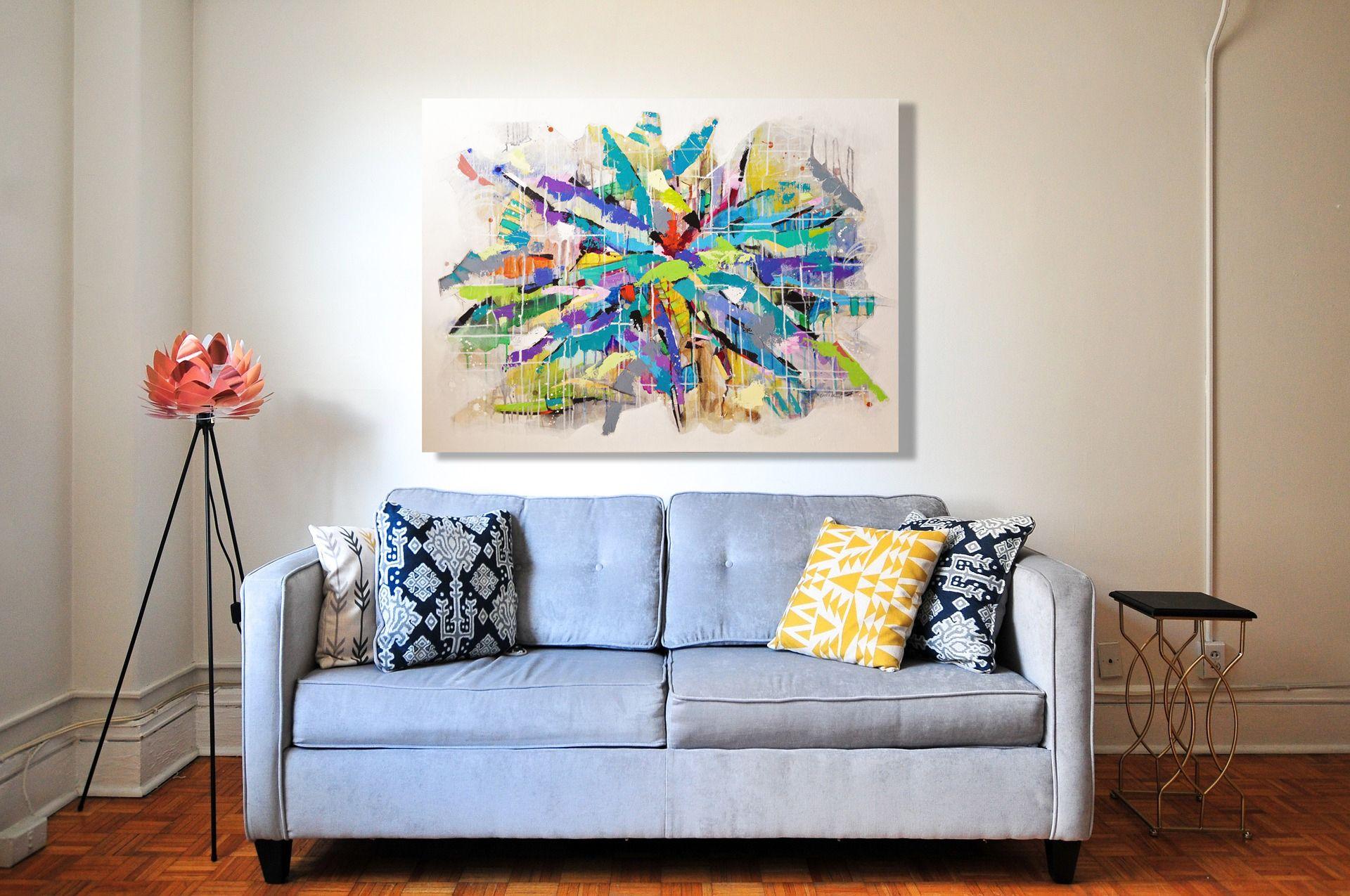 Dentro de la Luz, Pintura, Acrílico sobre lienzo - Painting de Anne Oliver