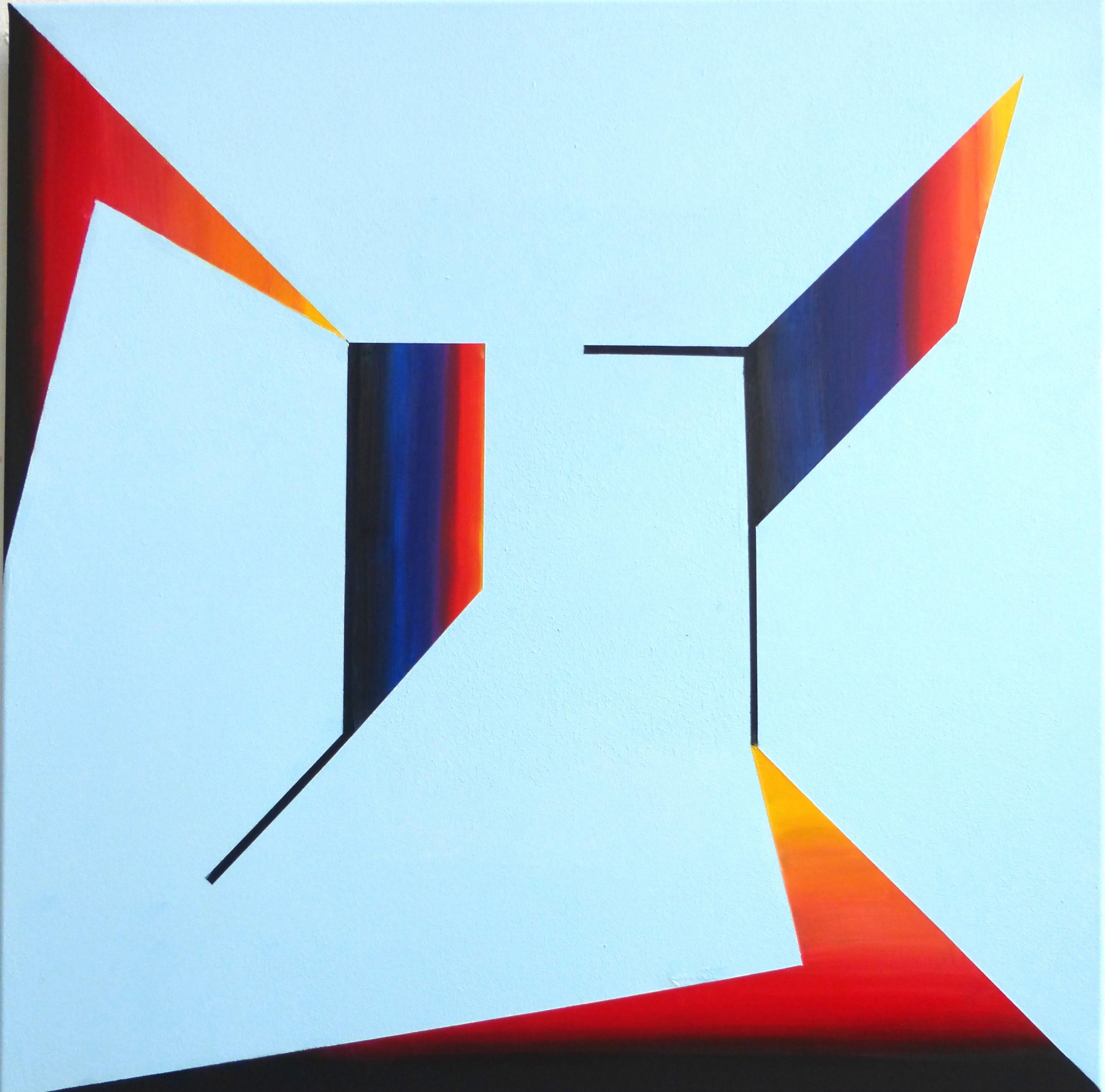 Abstract Painting de Delaplace Remi - Gestalt, Pintura, Acrílico sobre lienzo