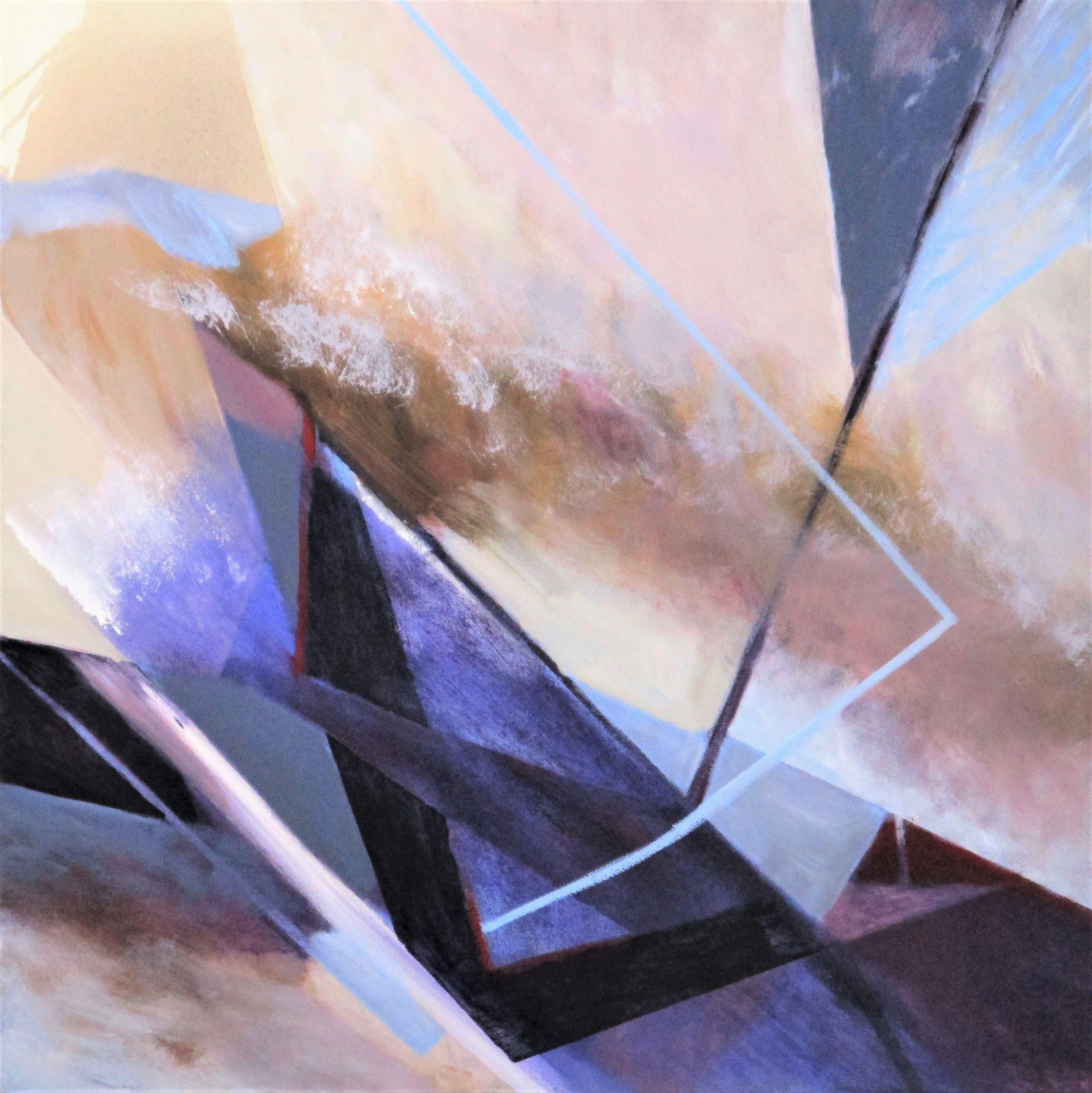 Lee Panizza Abstract Painting - Celestial Mirage, Painting, Oil on Canvas