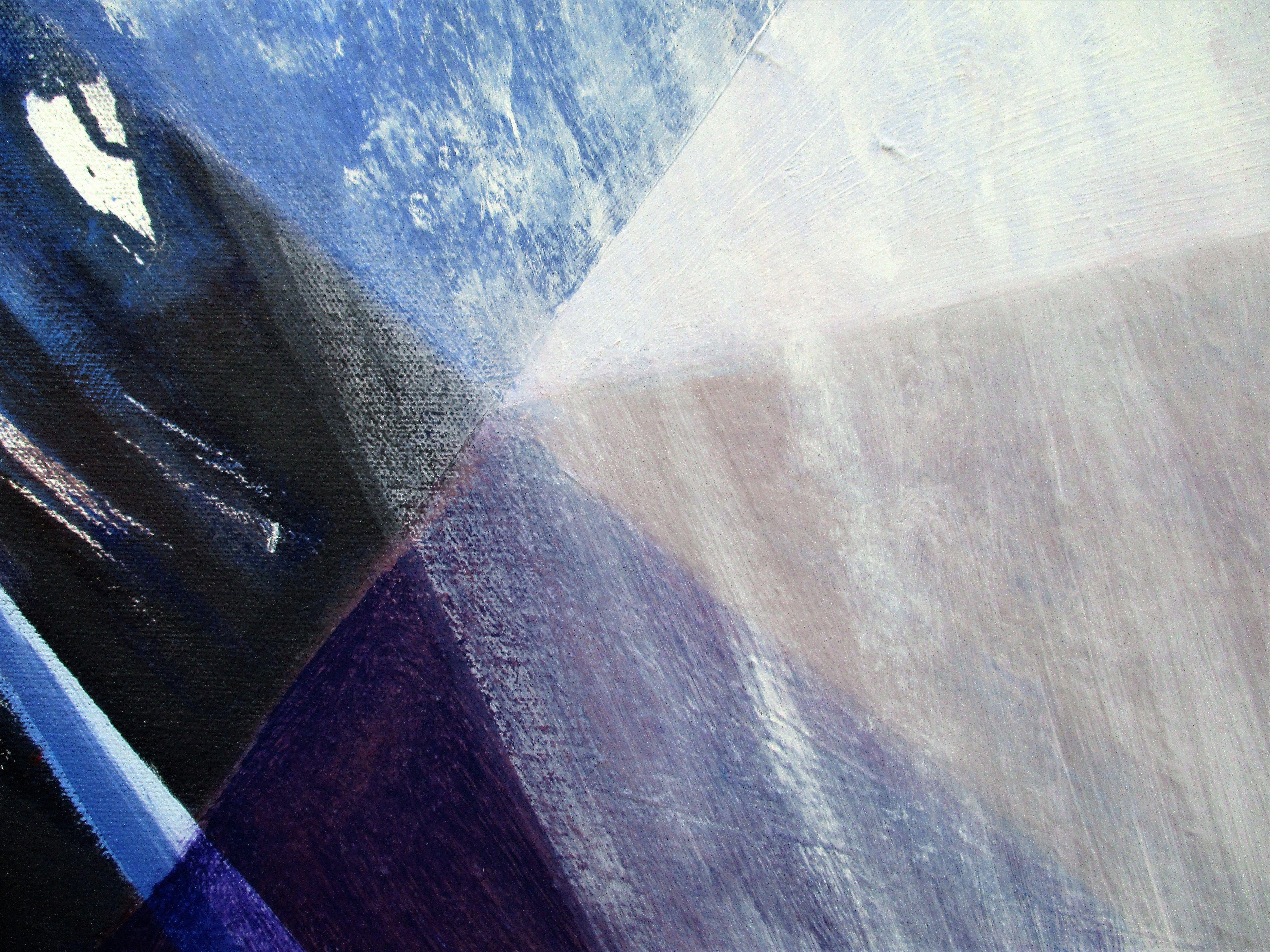 Split Infinity, Pittura, Olio su tela - Painting Astratto di Lee Panizza