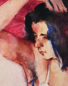 Sommervorbereitungen, Gemälde, Acryl auf Leinwand