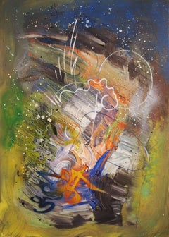 „Looking the stars“, Gemälde, Acryl auf Leinwand