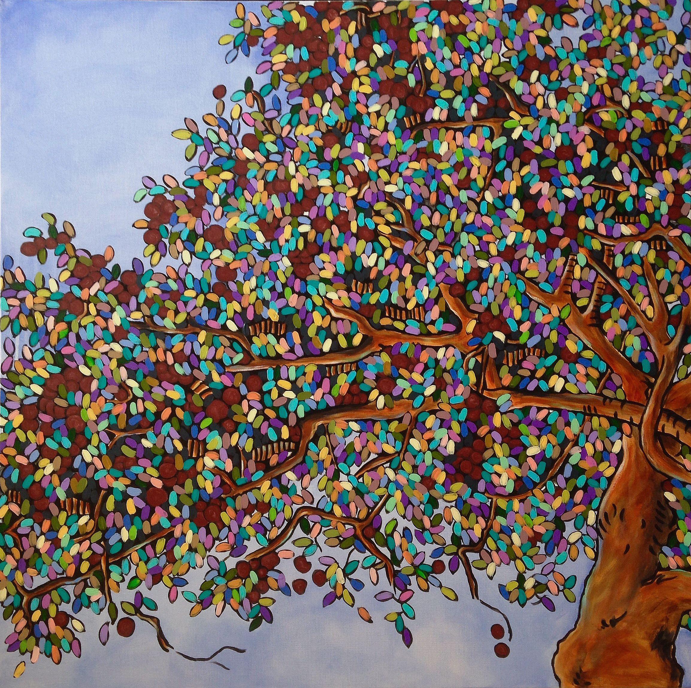 Sweet Remains, Peinture, Acrylique sur Toile - Painting de Anne Oliver