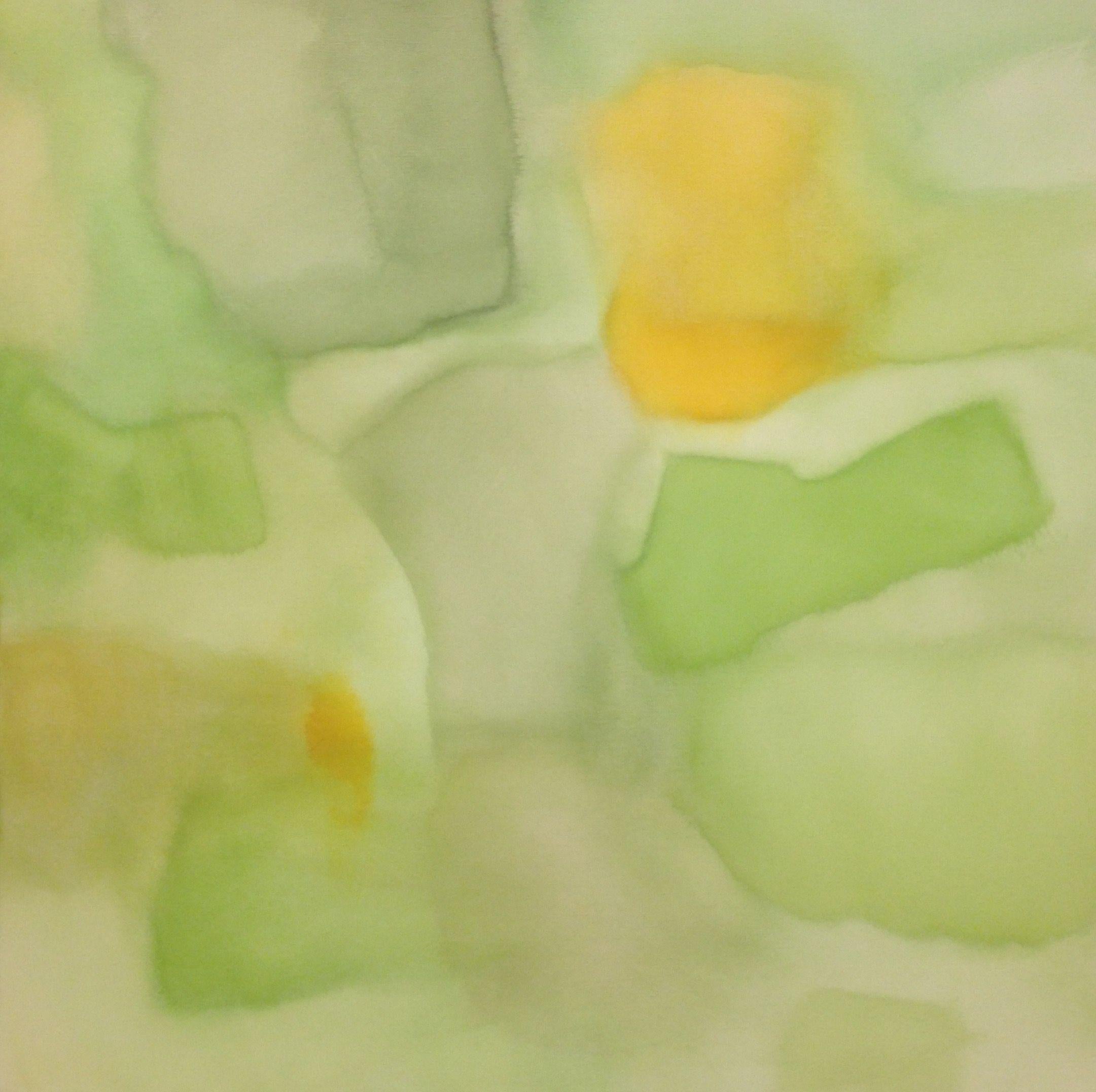 Max Jones Abstract Painting - Mango Cucumber, Painting, Acrylic on Canvas