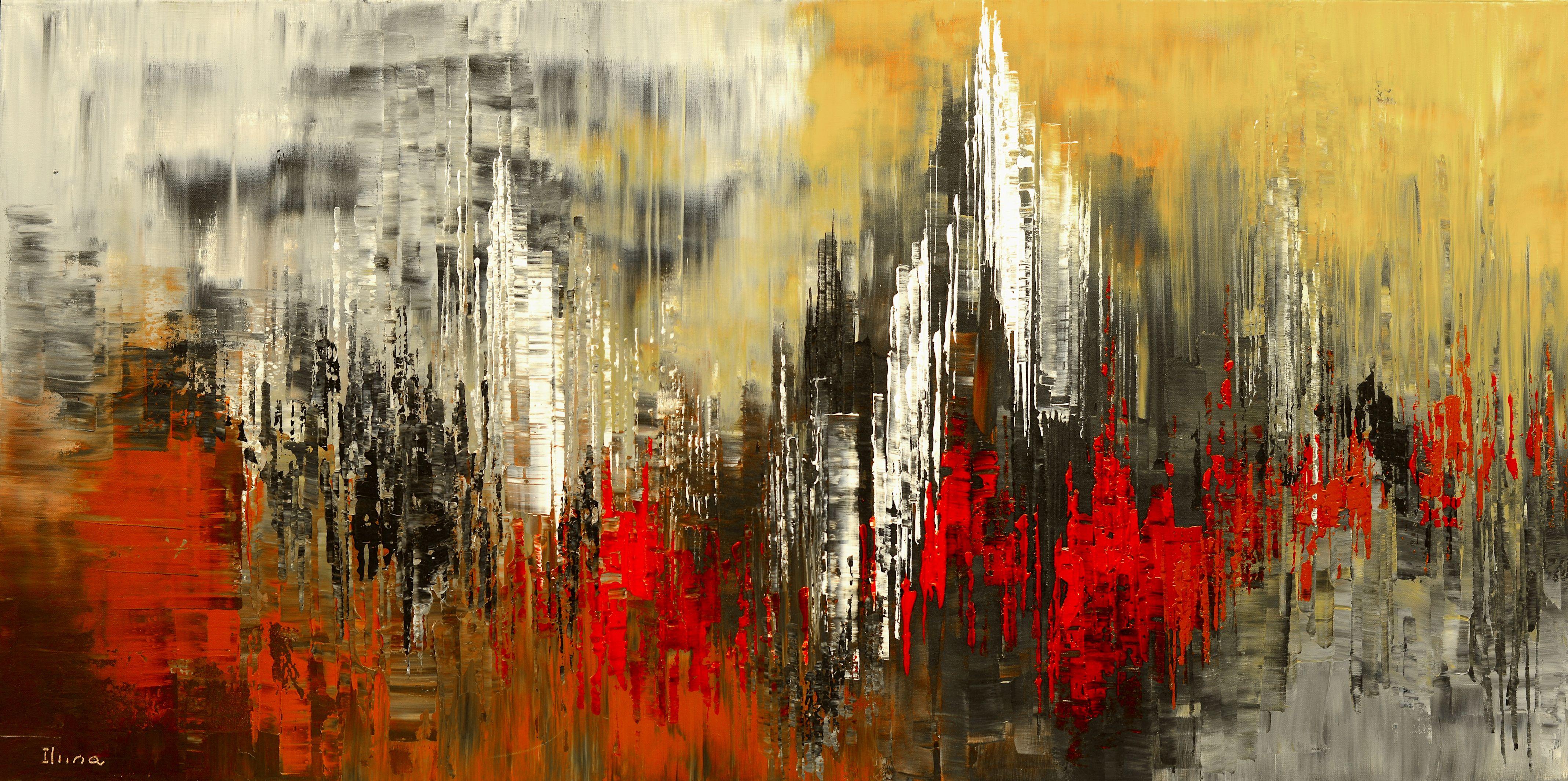 VILLAGE ECHOES, Painting, Acrylic on Canvas
