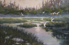 Mallards Landing, Painting, Acrylic on Canvas