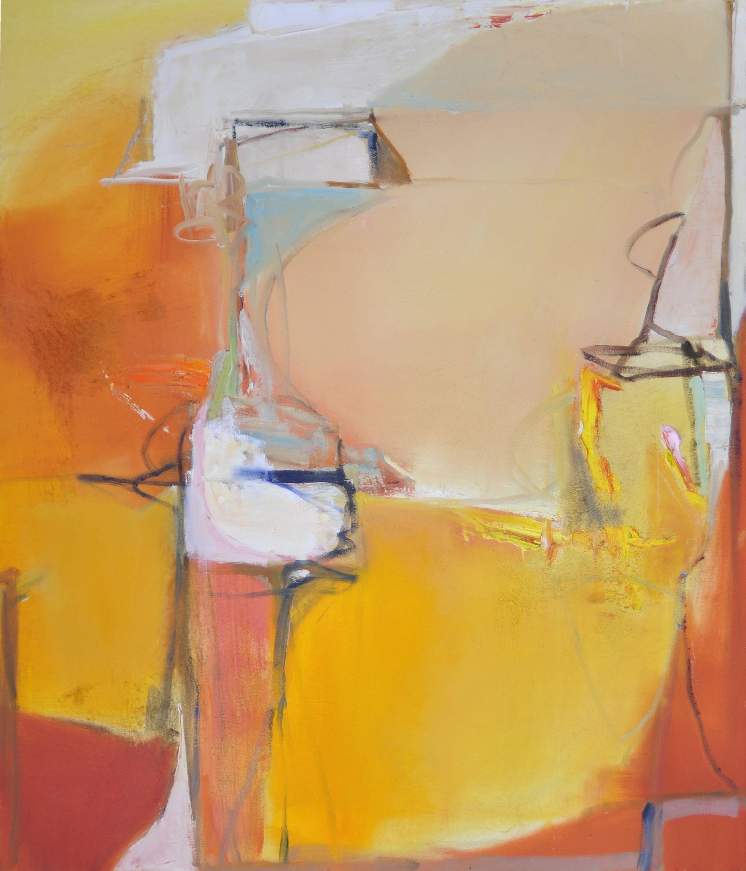 Anne B Schwartz Abstract Painting - 321 Sunset in Ravello, Painting, Oil on Canvas
