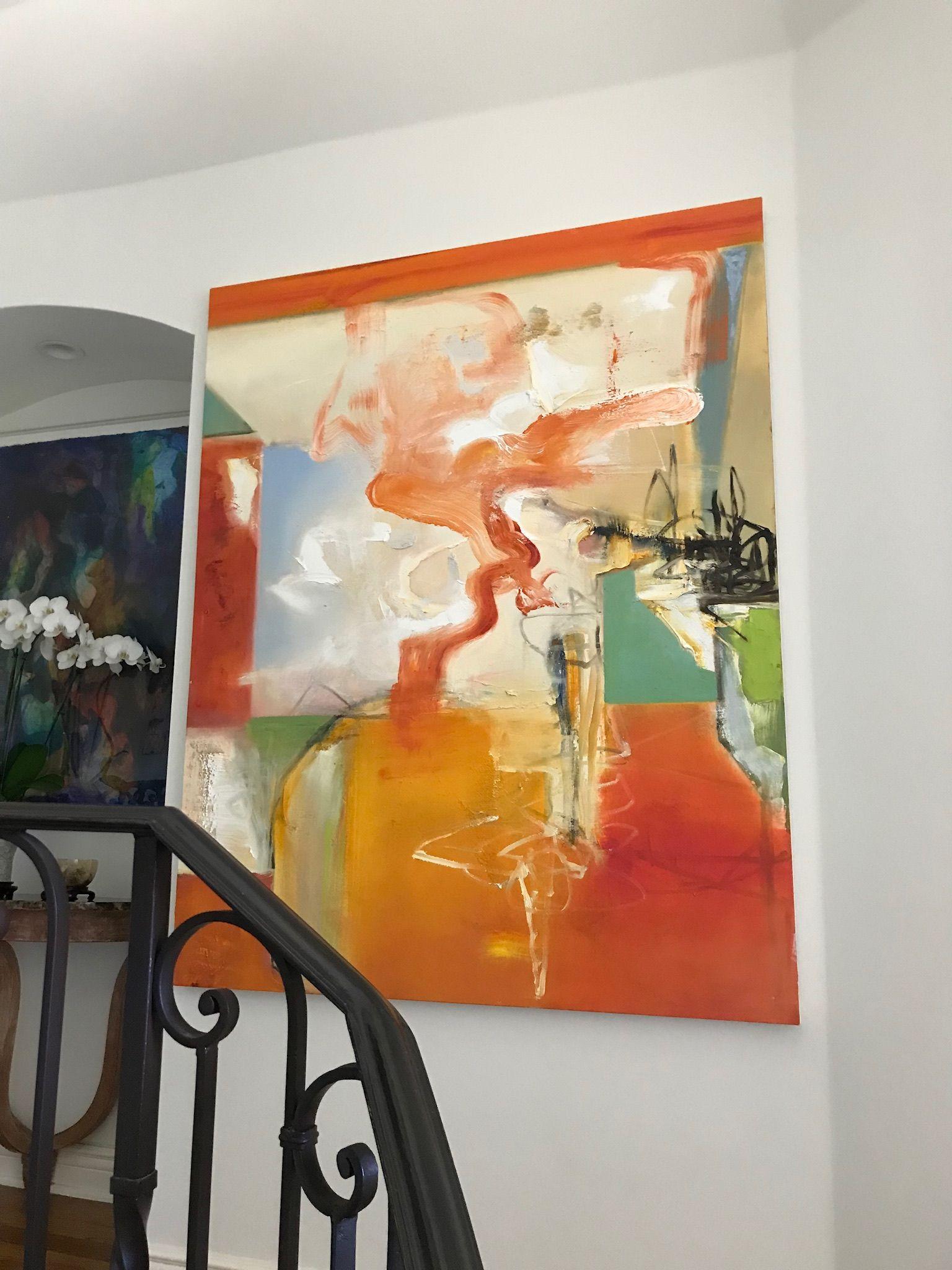 333 Vesuv auf dem Riss, Gemälde, Öl auf Leinwand – Painting von Anne B Schwartz