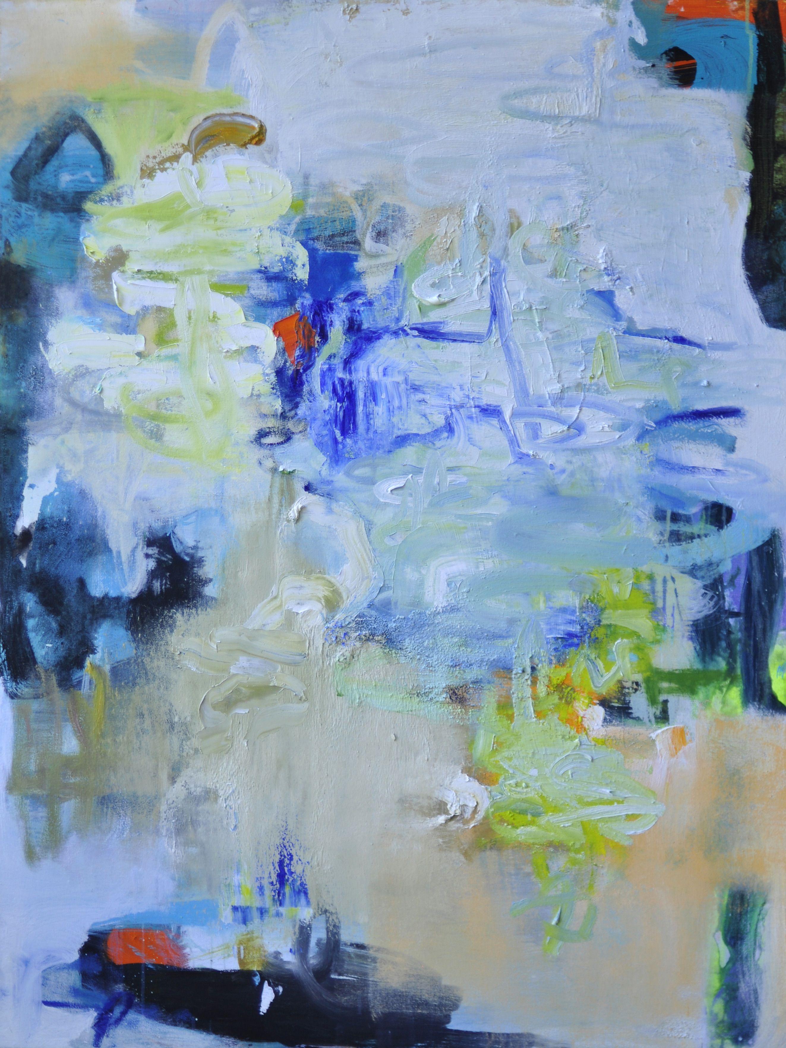 Anne B Schwartz Abstract Painting - 289 Morning in Positano, Painting, Oil on Canvas