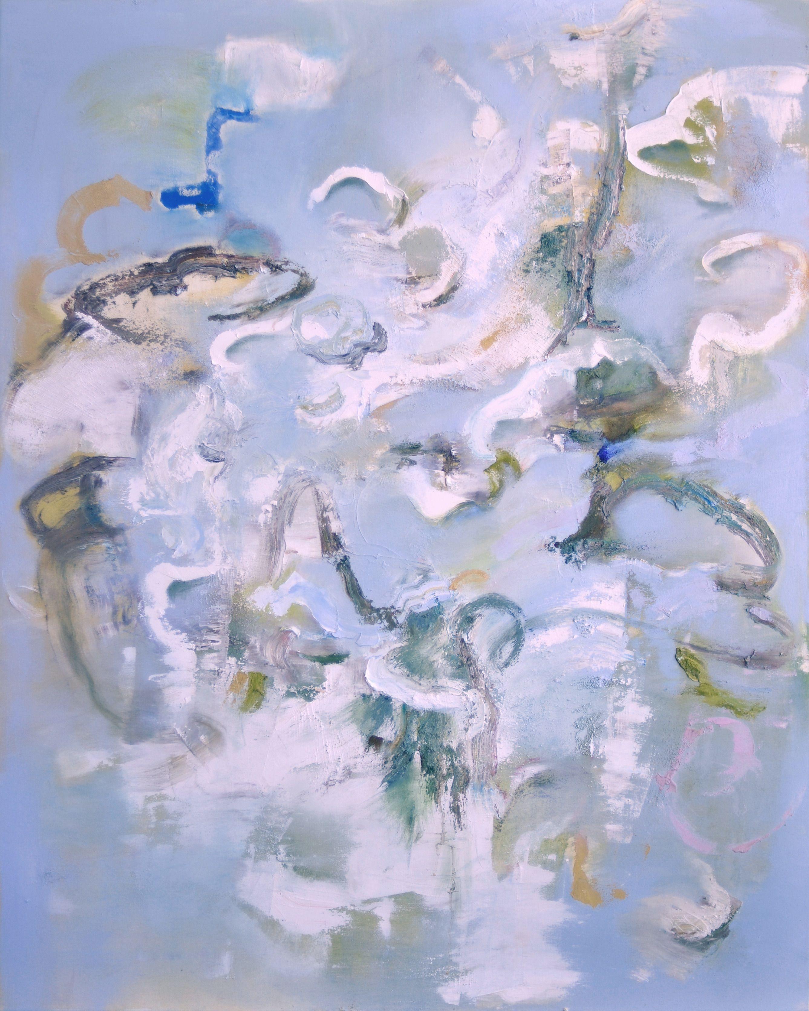 Anne B Schwartz Abstract Painting - 292 Mediterranean Winter, Painting, Oil on Canvas