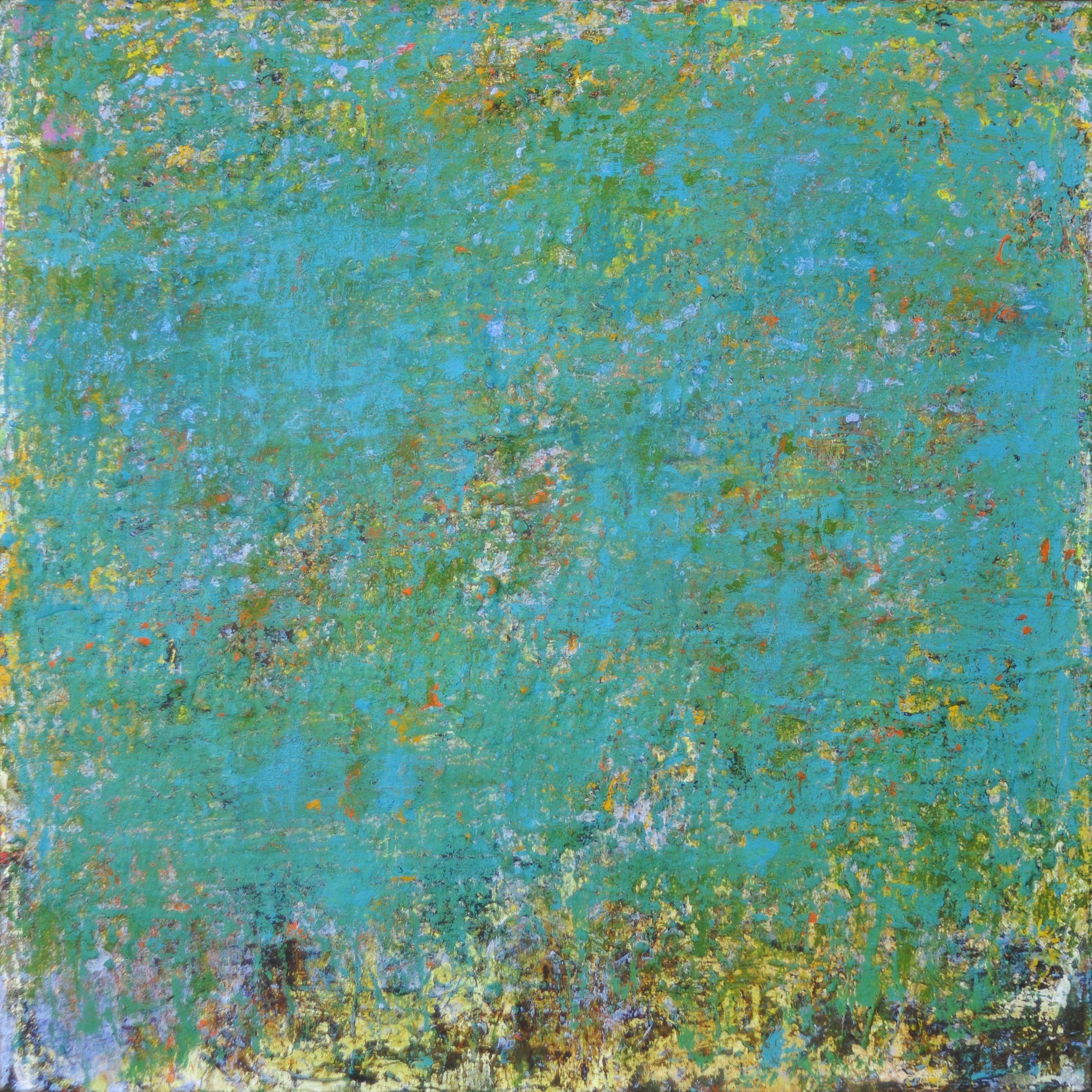 Abstract Painting Anne B Schwartz - Grotto bleu de Capri 312, peinture, acrylique sur toile