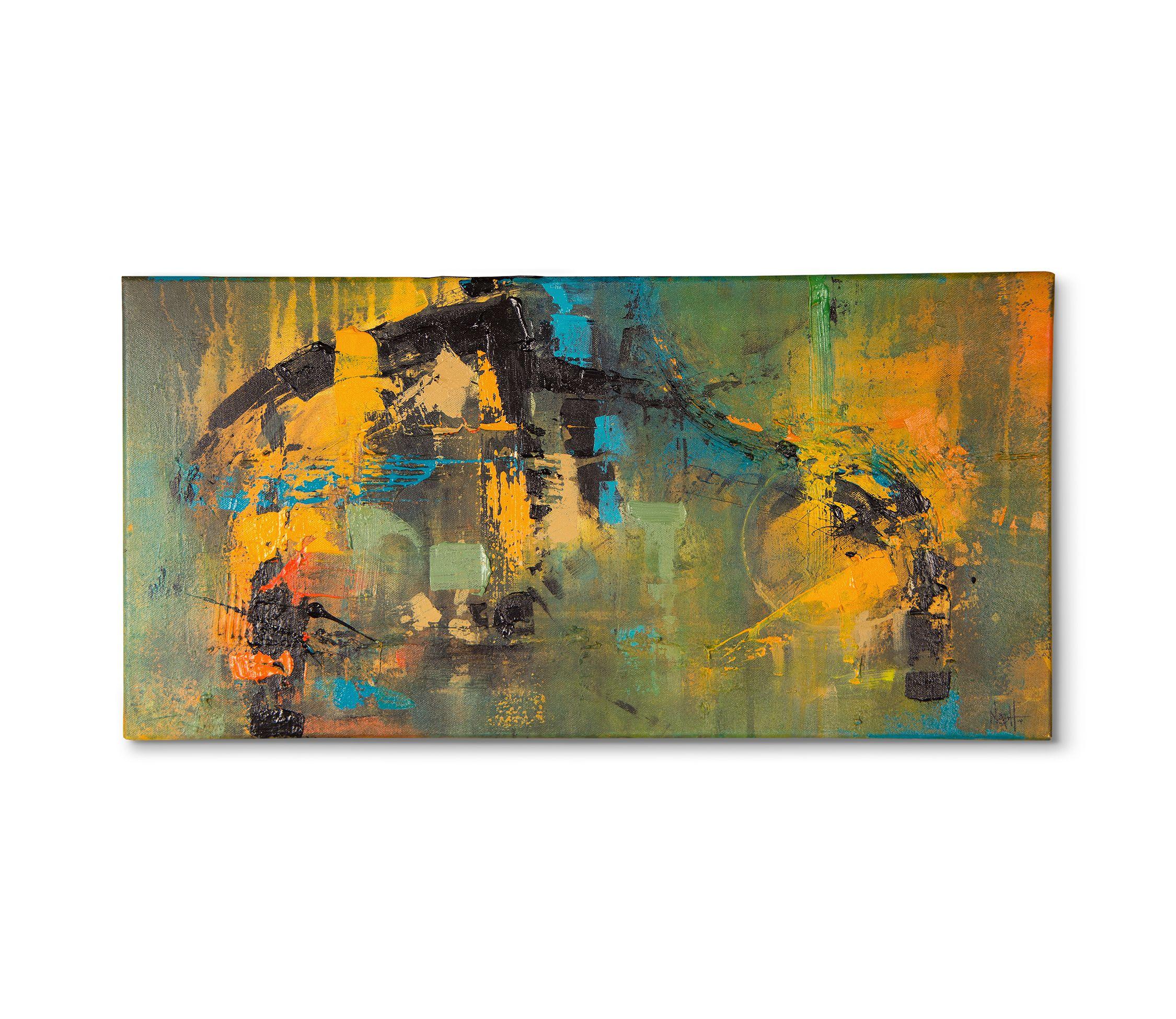 Abstract Painting di Dan Nash Gottfried - In pericolo, Pittura, Acrilico su tela