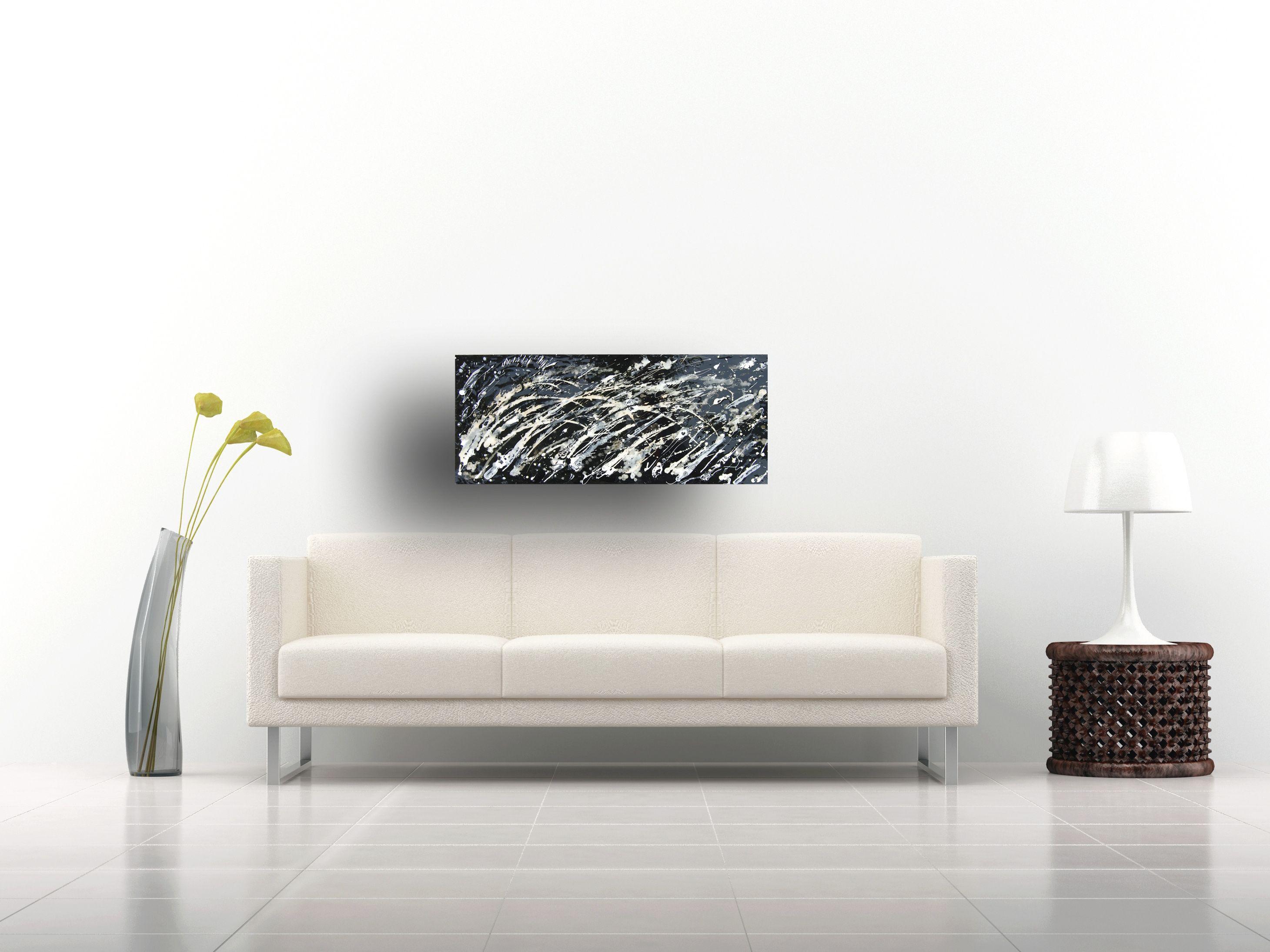 The artist's love of precious stones and geology is the inspiration behind this contemporary abstract. Innovative use of mixed media and high gloss resin has been used to create the wow factor in this artwork. Painted on a hardboard panel, ready to