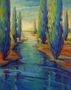Along the River, Painting, Oil on Canvas