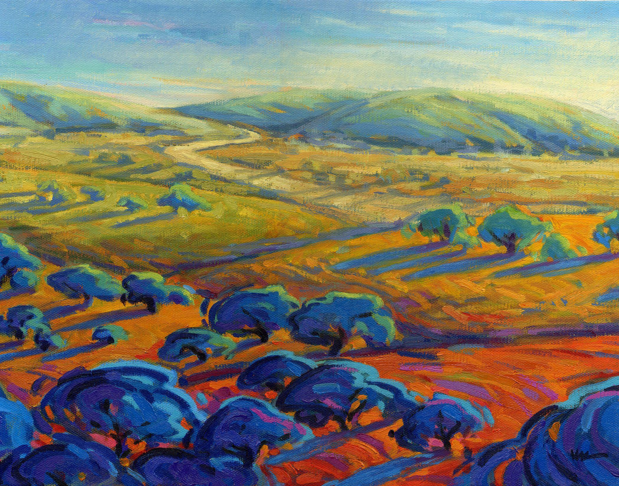 rolling hills painting