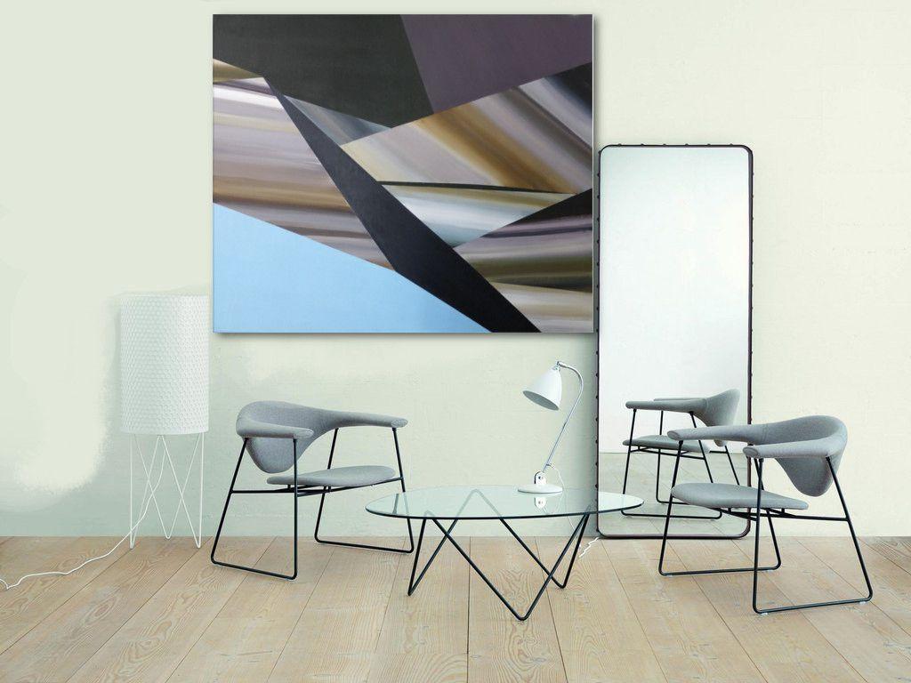 Profundidad plana, Pintura, Acrílico sobre lienzo - Painting Moderno de Delaplace Remi