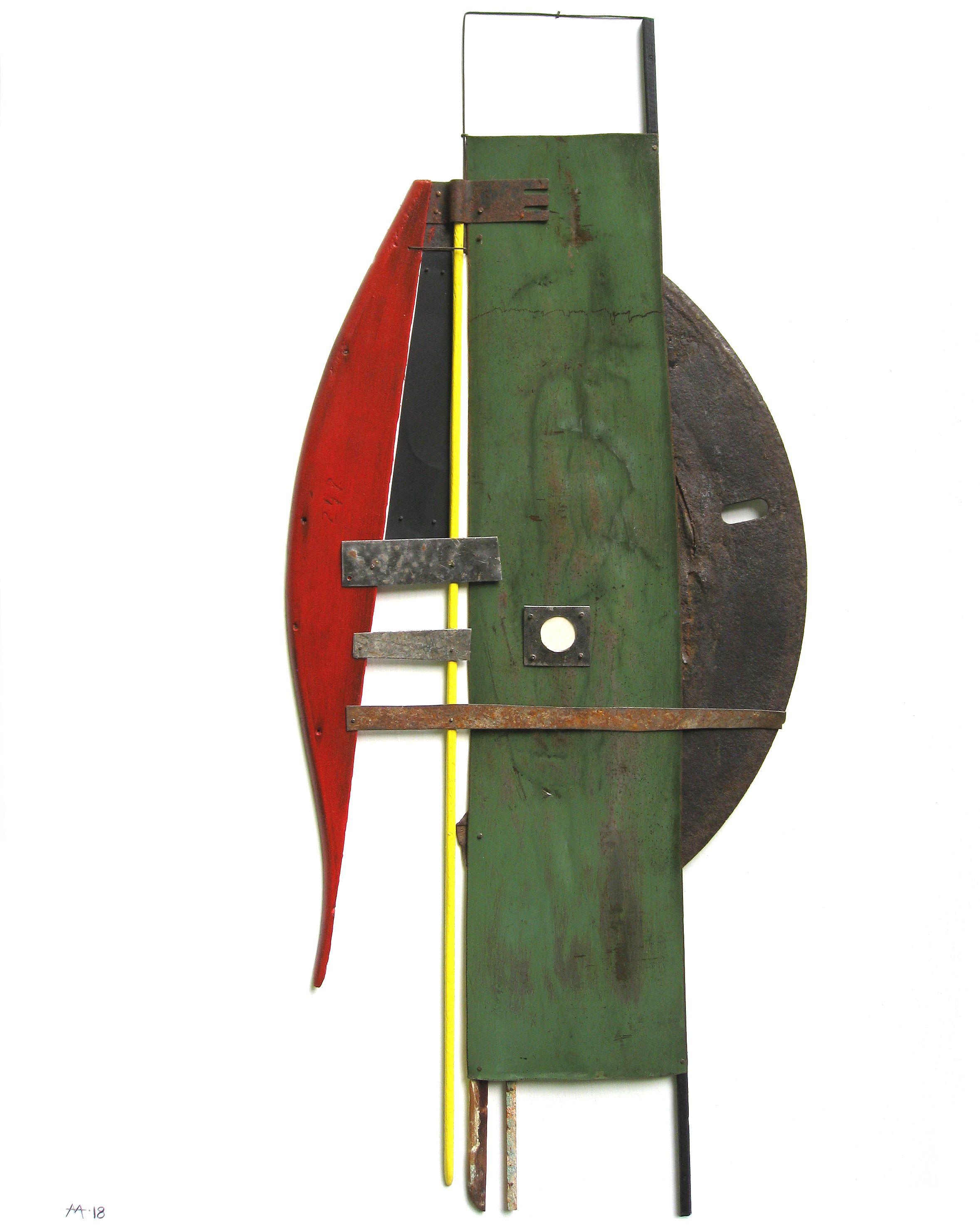 Os. 17, Gemischte Medien auf Holzplatte – Mixed Media Art von Mark Mazurczyk
