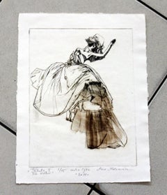 Tribute to Tim Walker - XXI Century, Etching, Fashion Print, Women
