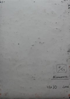 Mute - XXI century, Figurative, Portrait, Grey and red