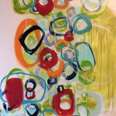 Wave Series "Enrapture", Painting, Acrylic on Canvas