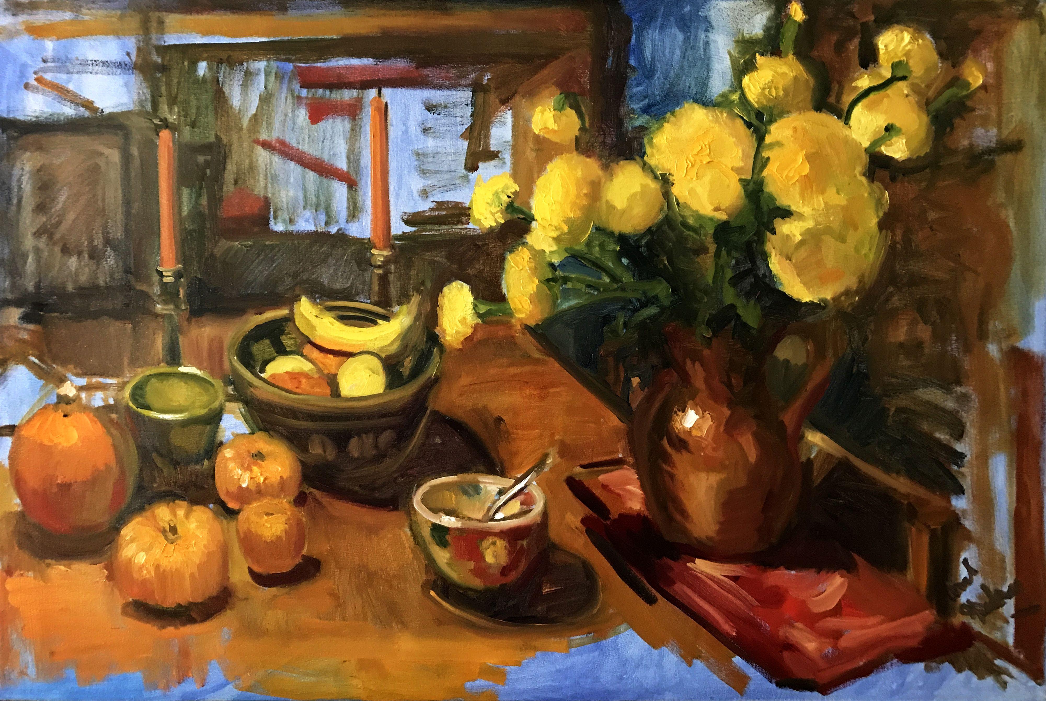 marigolds painting