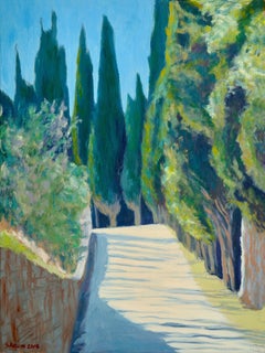 Berardenga Road, Painting, Oil on Canvas