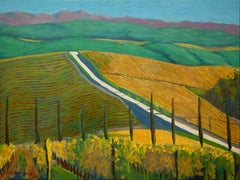 Dievole Vineyards, Painting, Oil on Canvas