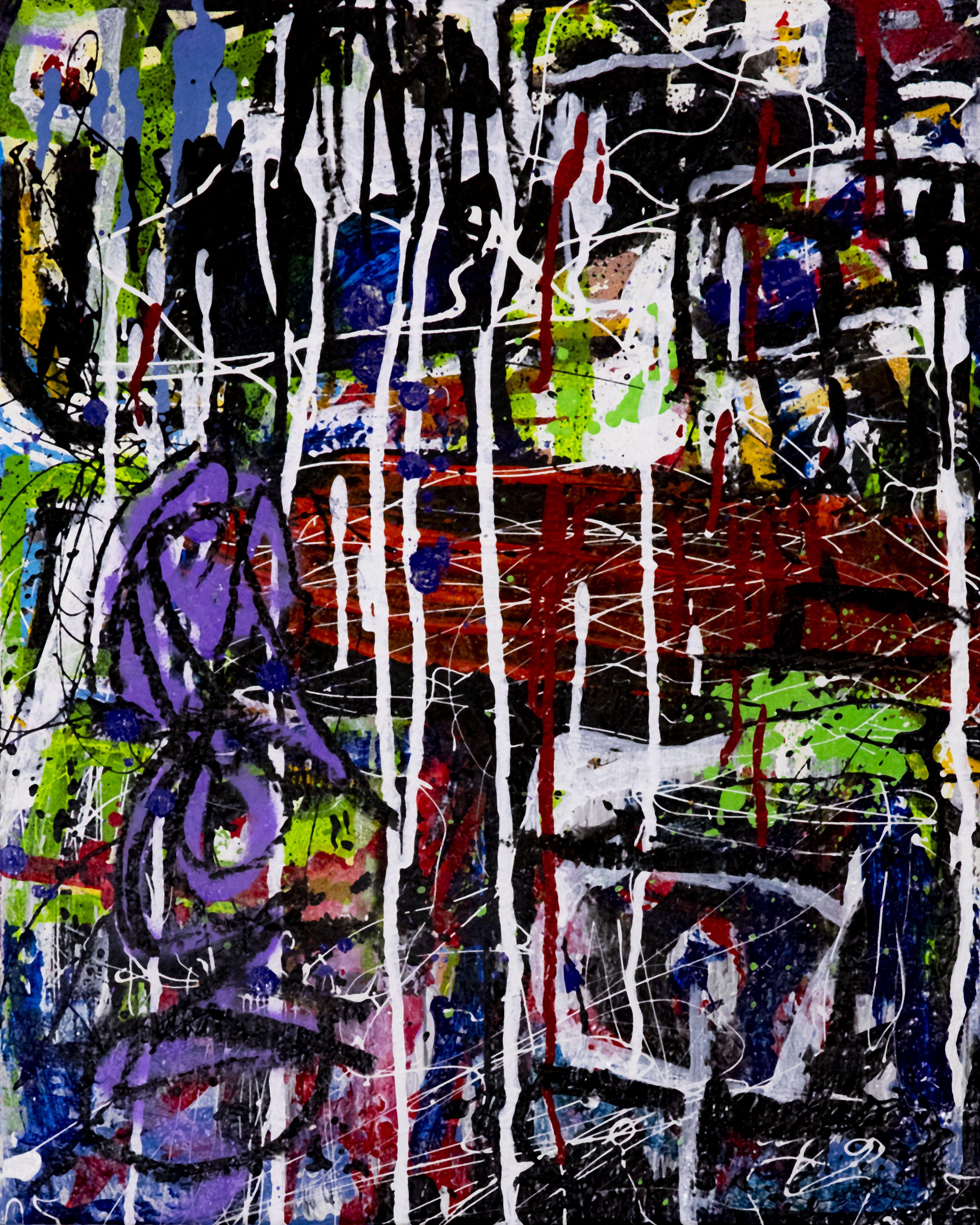 Abstract Painting de Robert Musser - Dos en Belmont Avenue (2 Piezas), Pintura, Acrílico sobre lienzo