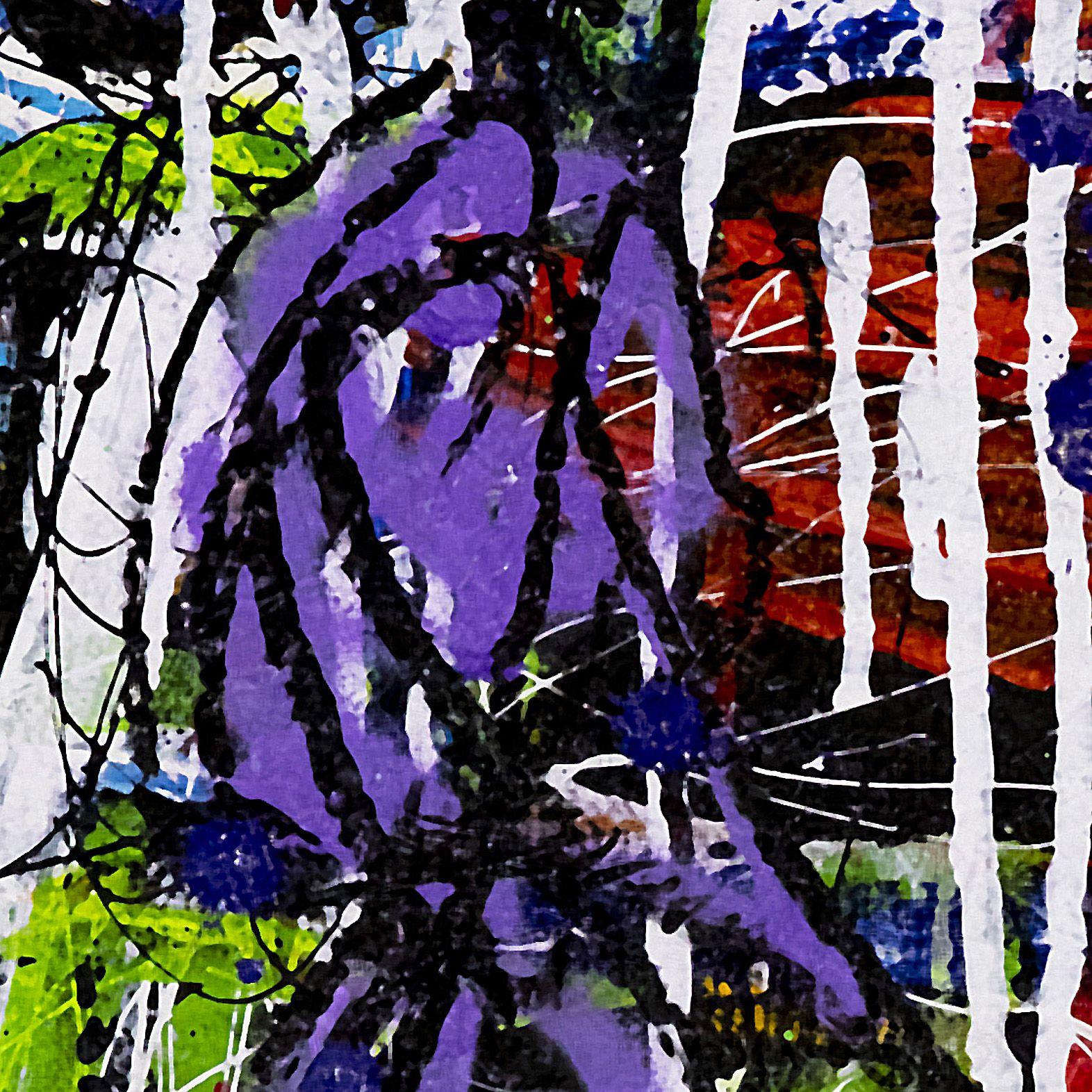 Dos en Belmont Avenue (2 Piezas), Pintura, Acrílico sobre lienzo - Painting Abstracto de Robert Musser