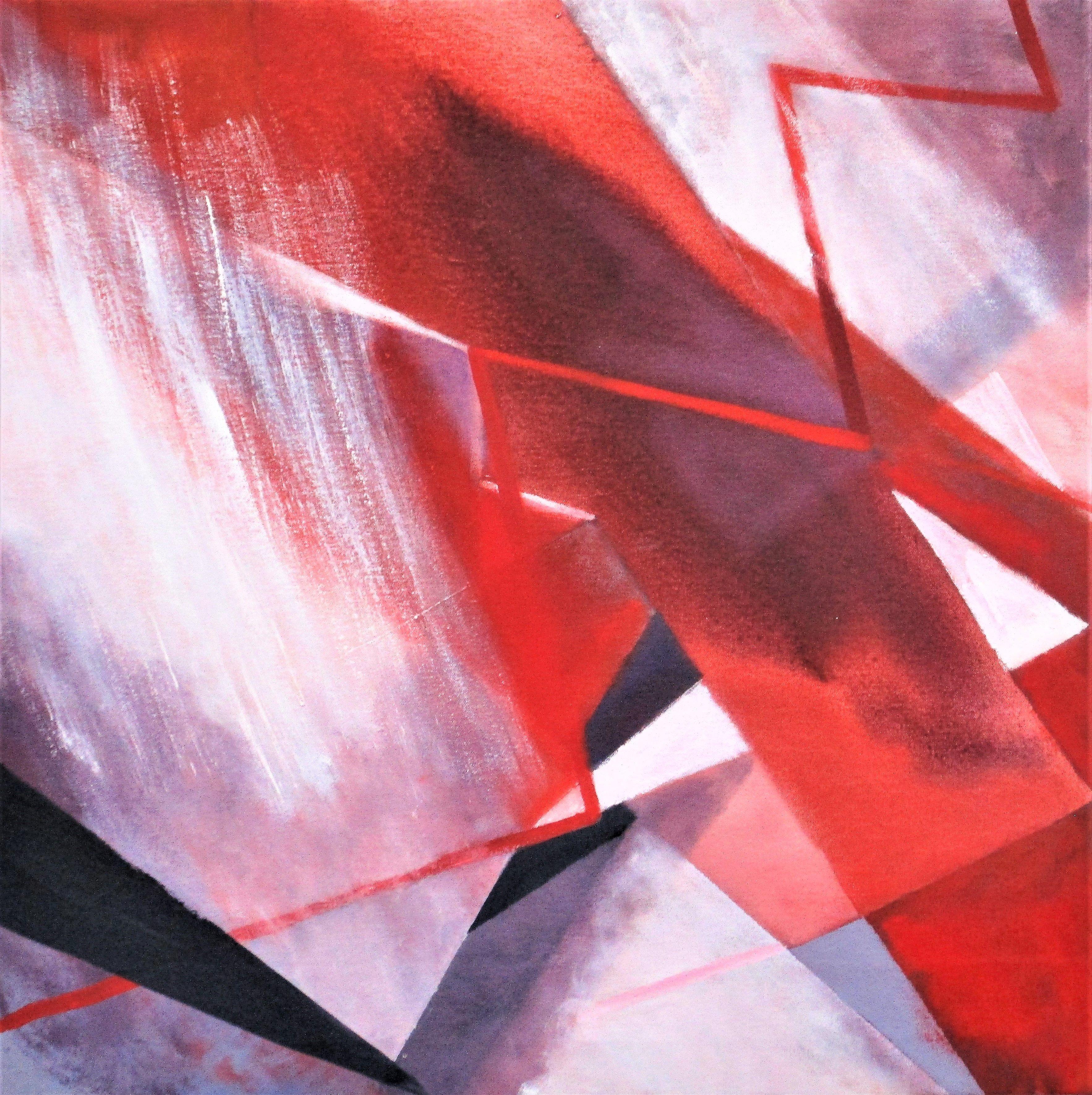 Lee Panizza Abstract Painting - lateral thinking, Painting, Oil on Canvas