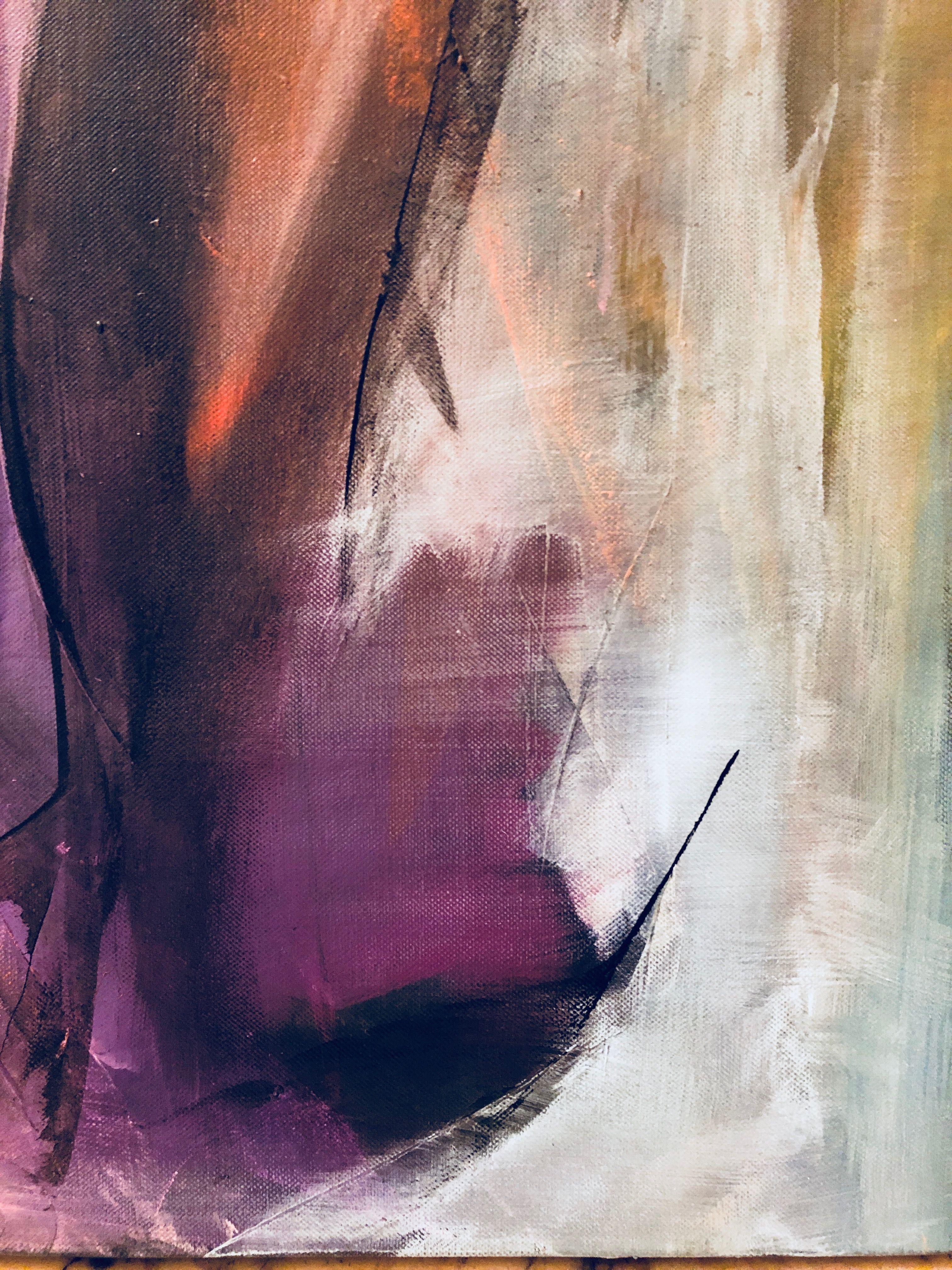 Original abstract painting ready to hang.     100x70x4 cm / 39,37x27,5x 1,5 inch    I only use fine colors for artists Rembrandt, Maimeri, Liquitex.  High quality Italian canvas, stretched on a solid wooden frame .    The picture frame is not