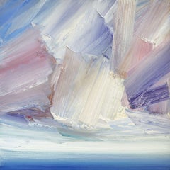 Skies over Lindisfarne, Painting, Oil on Canvas