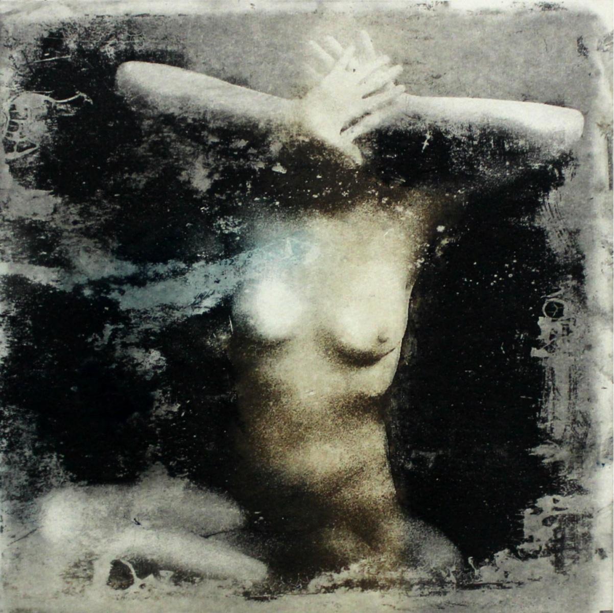 Nude Print Anna Mikke - Nu - XXIe siècle, imprimé figuratif, noir et blanc