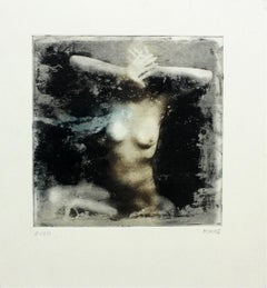 Nu - XXIe siècle, imprimé figuratif, noir et blanc