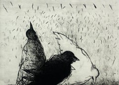 Birds - XXI century, Figurative print, Black and white, Animals