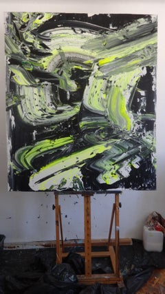 Apeiron 122. Pintura acrílica abstracta contemporánea, Textura, Arte joven