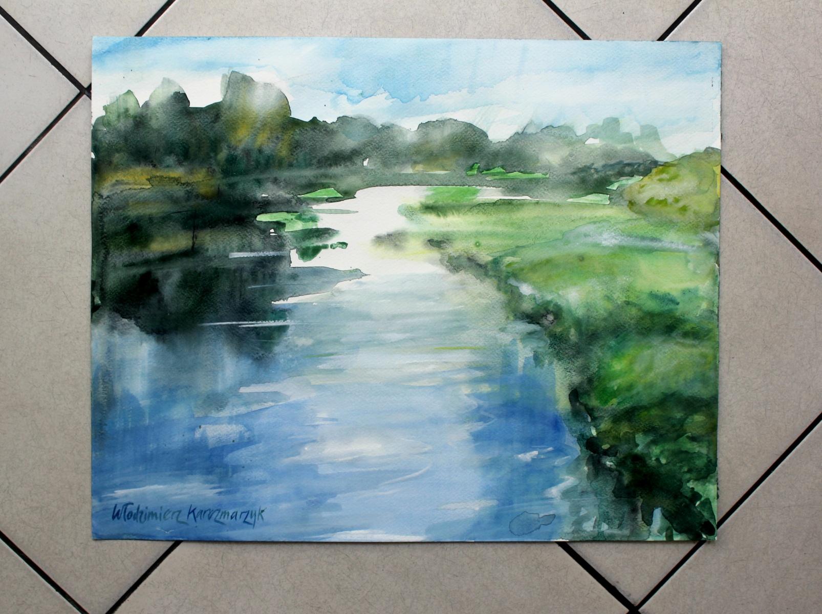calm water painting