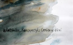 Orthodox Church in Nice - XXI century, Watercolor painting, Landscape