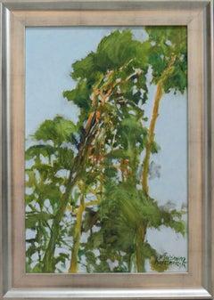 Pines - XXI century, Oil painting, Landscape