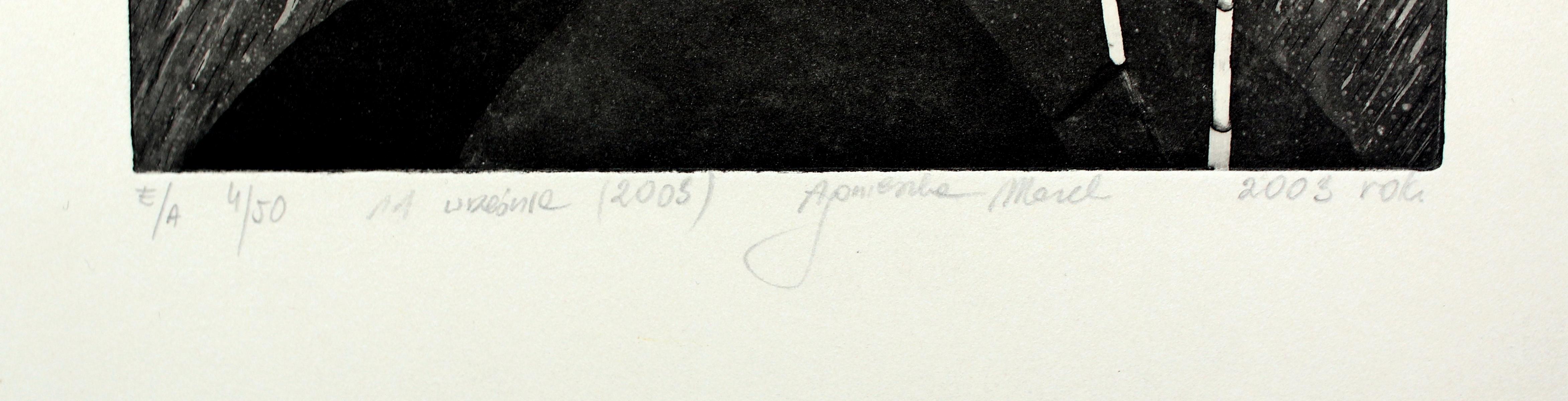 11 de septiembre - Siglo XXI, Grabado, Aguafuerte, Abstracto - Print Otro estilo de arte de Agnieszka Mazek
