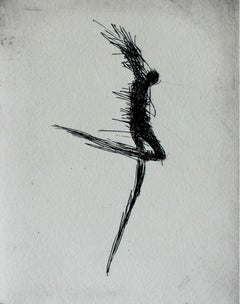 Cherub - XXI century, Black and white figurative print