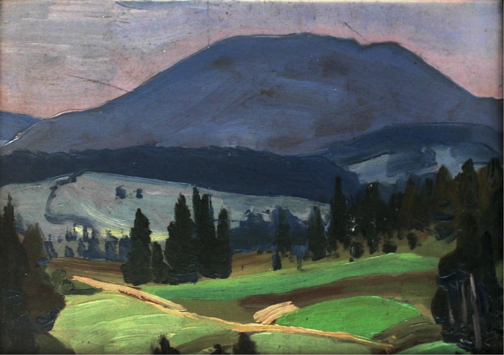 Juliusz Mieszkowski Landscape Painting - Mountain landscape - XX century, Oil painting, Landscape