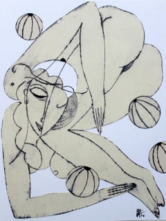 Nude - XXI century, Drawing, Figurative