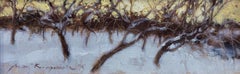 Winter trees - XXI century, Oil painting, Landscape