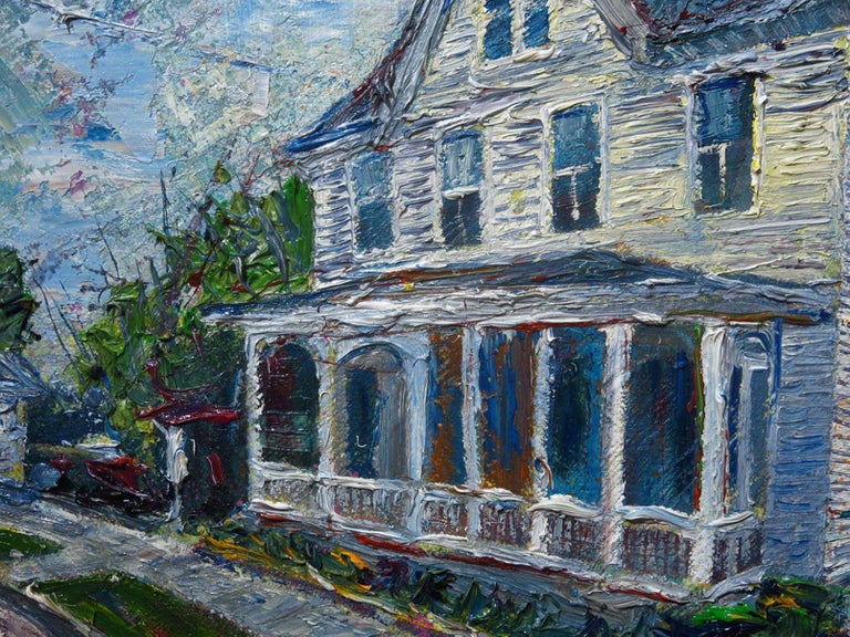 David Padworny UNTITLED m971 original oil painting house home