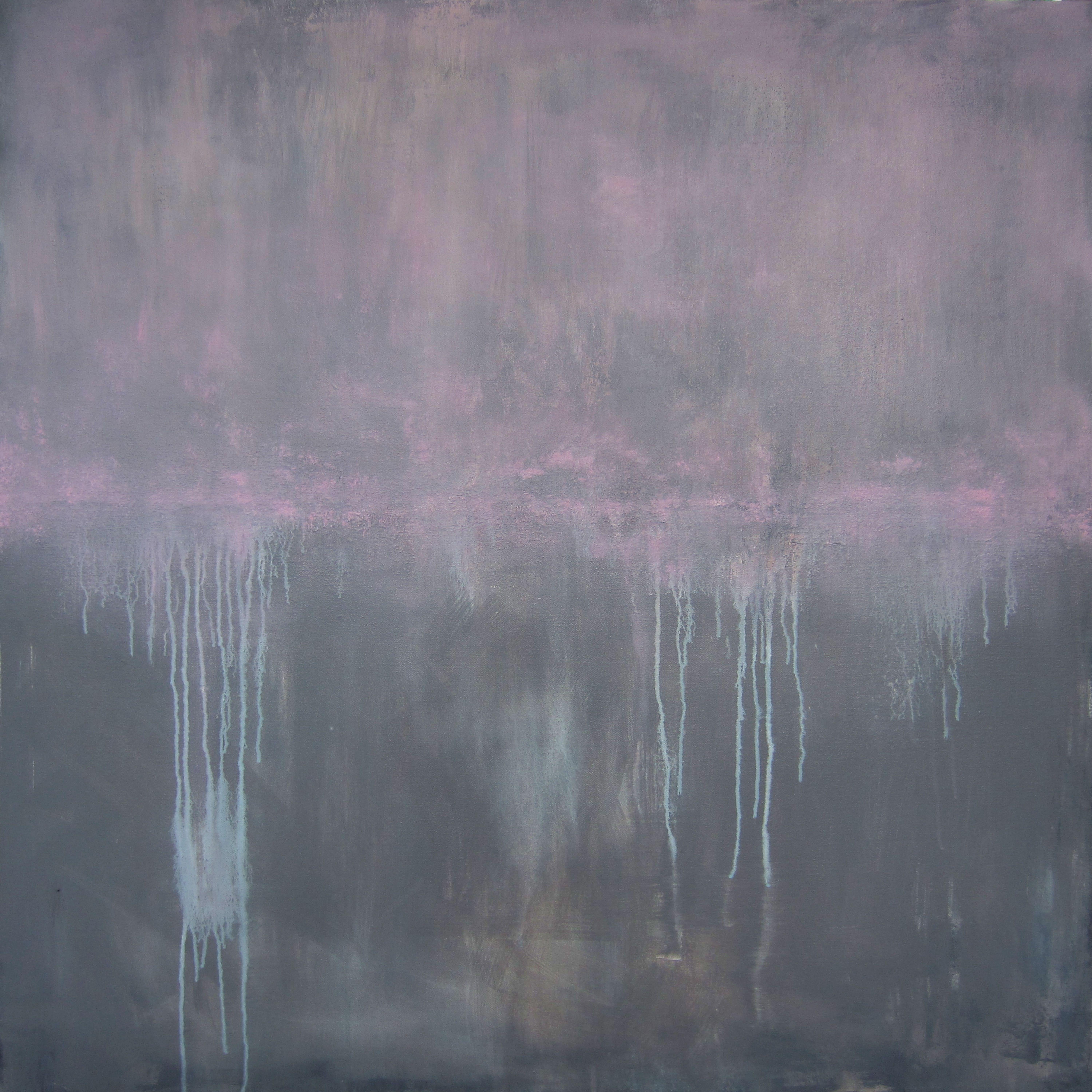 Abstract Painting di David Krilov - Vorrei essere a prova di proiettile, Pittura, Acrilico su tela